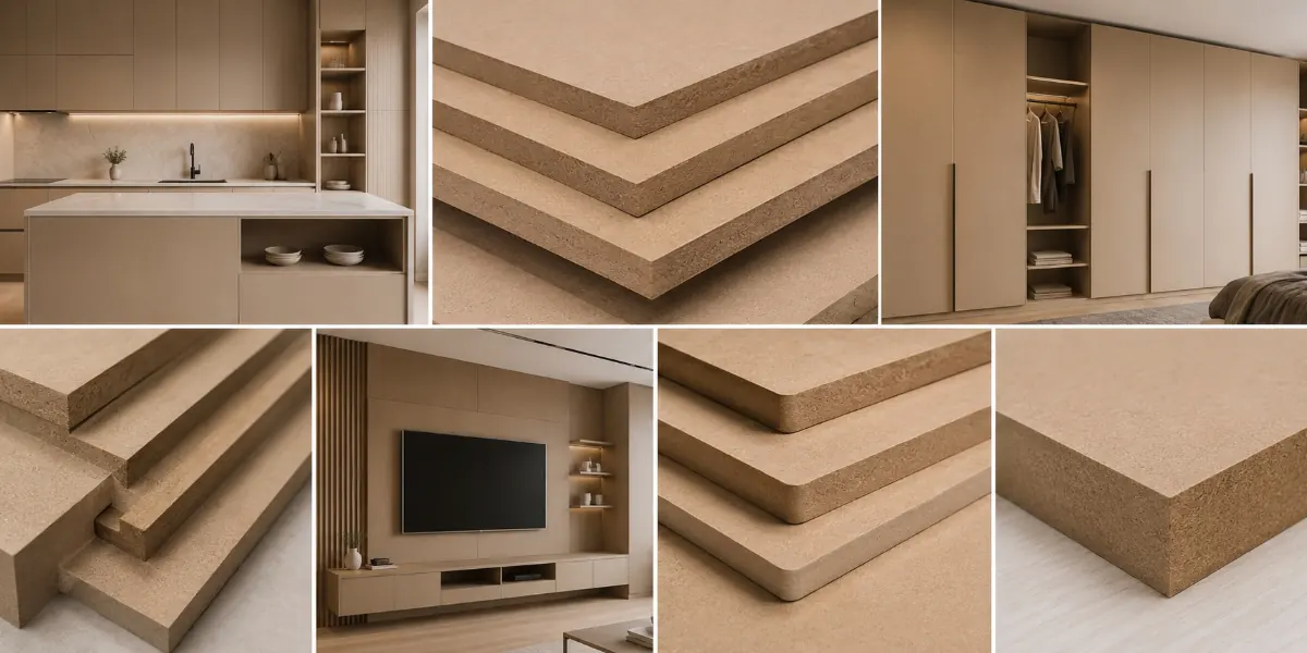 MDF board used for kitchen cabinets and furniture