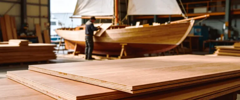 Okoume marine plywood used for boat building