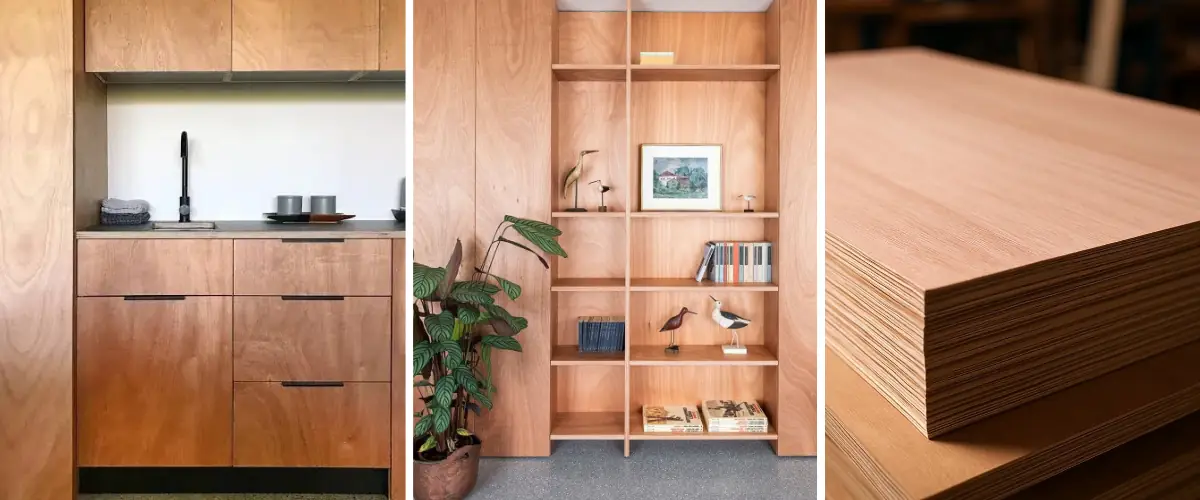 Okoume plywood applications in furniture, marine construction, and interior projects