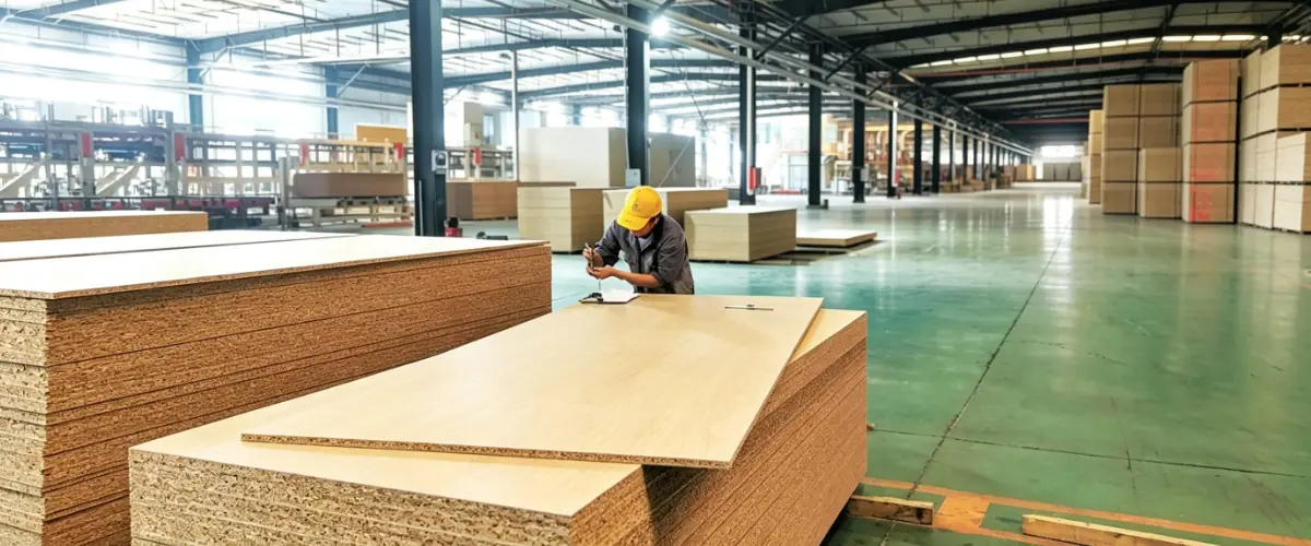 Chipboard quality inspection and thickness testing