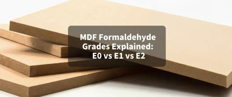 MDF Formaldehyde Grades E0 E1 E2 MDF boards