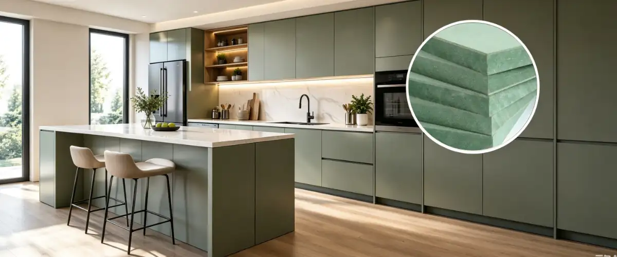 MR MDF used for kitchen cabinet and furniture applications