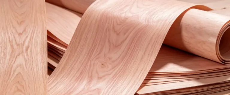 Different Okoume veneer grades and surface quality