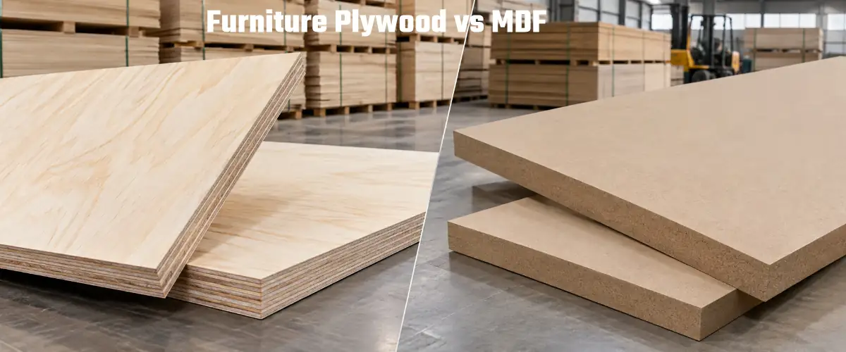 Furniture plywood vs MDF panels for furniture manufacturing