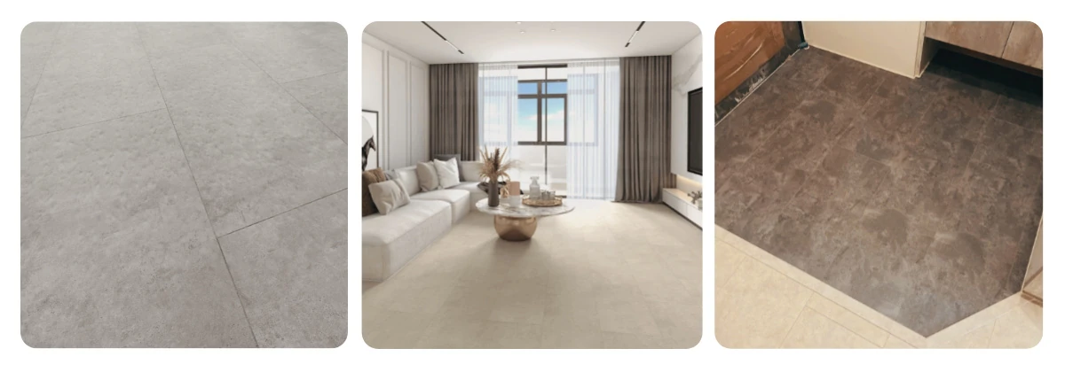 Realistic Stone Effect Stone Pattern SPC Flooring