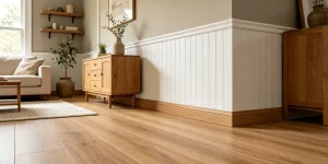 how to match SPC skirting boards with flooring in modern interior