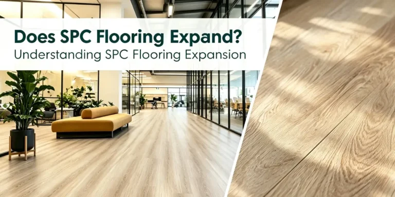 SPC flooring expansion in a commercial interior