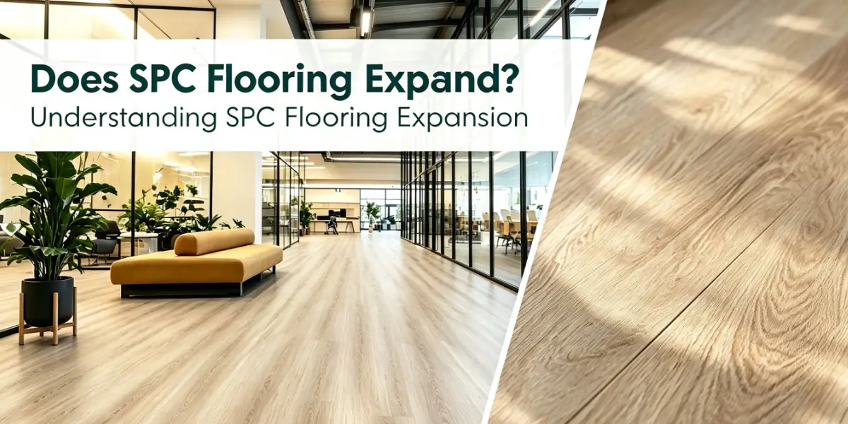 SPC flooring expansion in a commercial interior