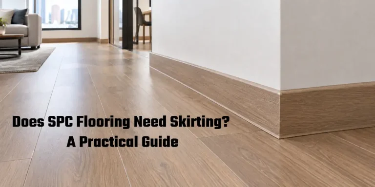 SPC flooring with matching skirting board
