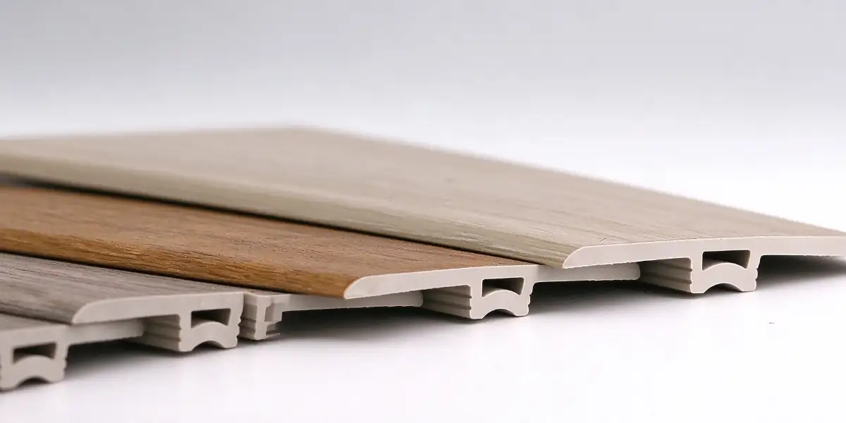 SPC T-moulding profile for flooring transition