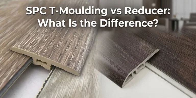 SPC T-moulding vs reducer installed between level and different-height flooring surfaces